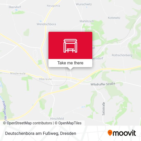 Карта Deutschenbora am Fußweg