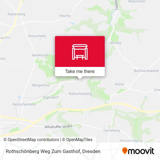 Карта Rothschönberg Weg Zum Gasthof