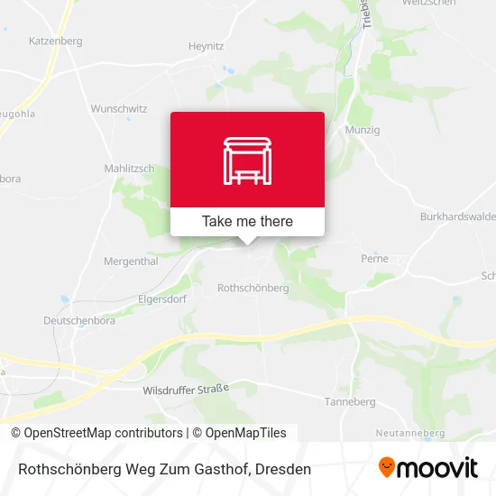Карта Rothschönberg Weg Zum Gasthof
