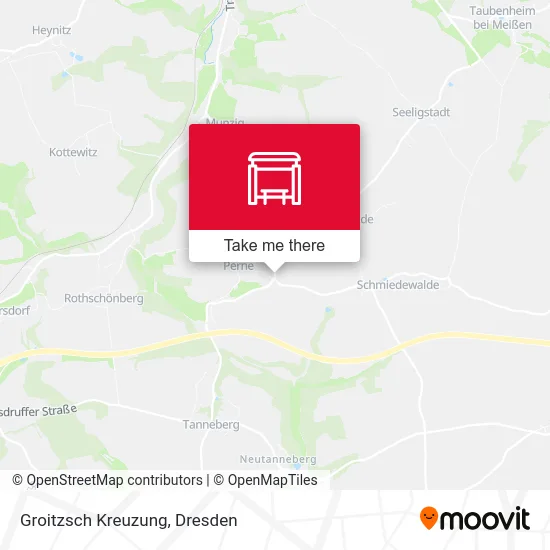Карта Groitzsch Kreuzung
