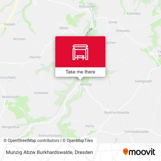 Карта Munzig Abzw Burkhardswalde
