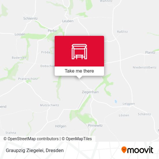 Карта Graupzig Ziegelei