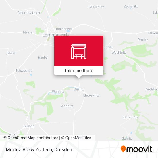 Карта Mertitz Abzw Zöthain