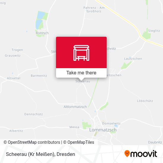 Карта Scheerau (Kr Meißen)