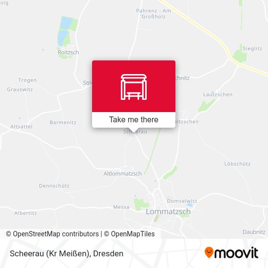 Карта Scheerau (Kr Meißen)