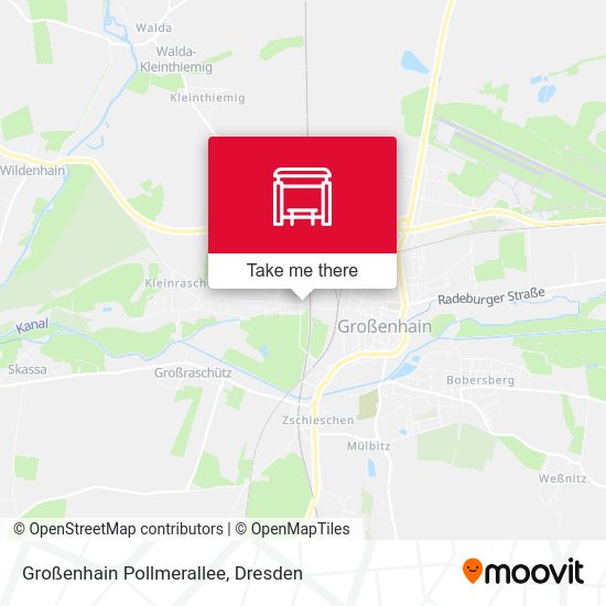 Карта Großenhain Pollmerallee