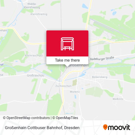 Карта Großenhain Cottbuser Bahnhof