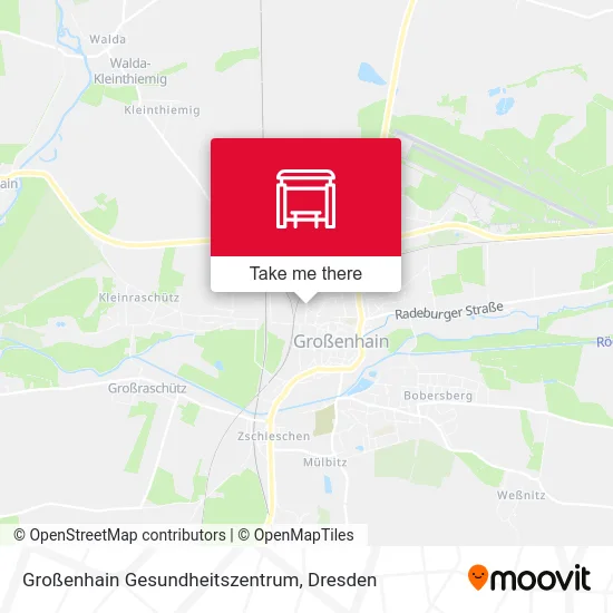 Карта Großenhain Gesundheitszentrum