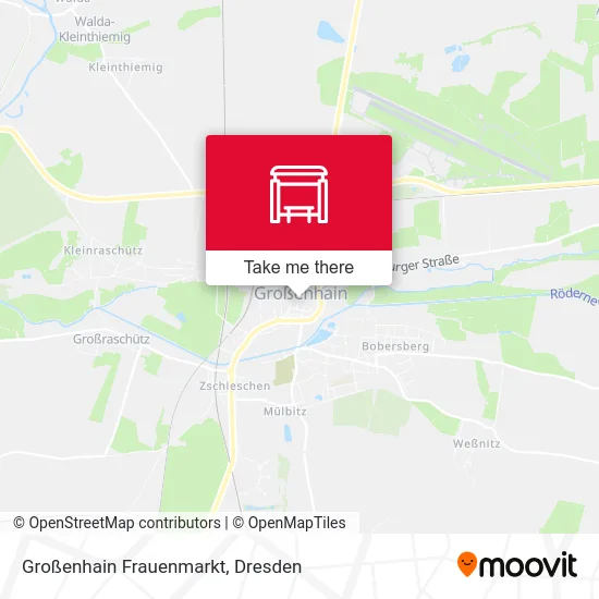 Карта Großenhain Frauenmarkt