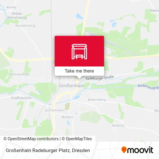 Карта Großenhain Radeburger Platz