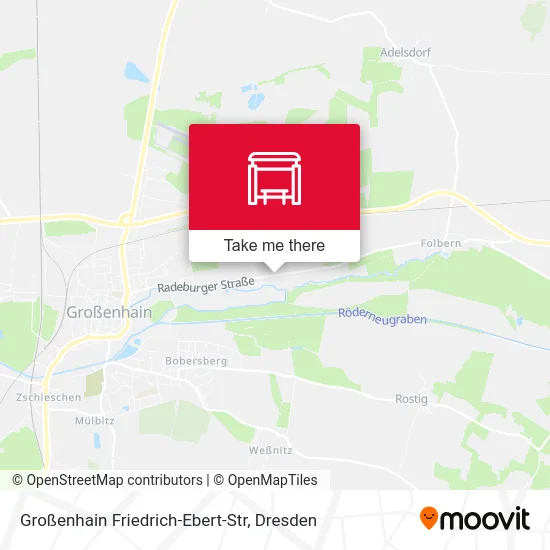 Карта Großenhain Friedrich-Ebert-Str