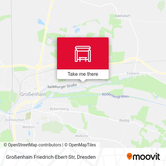 Карта Großenhain Friedrich-Ebert-Str
