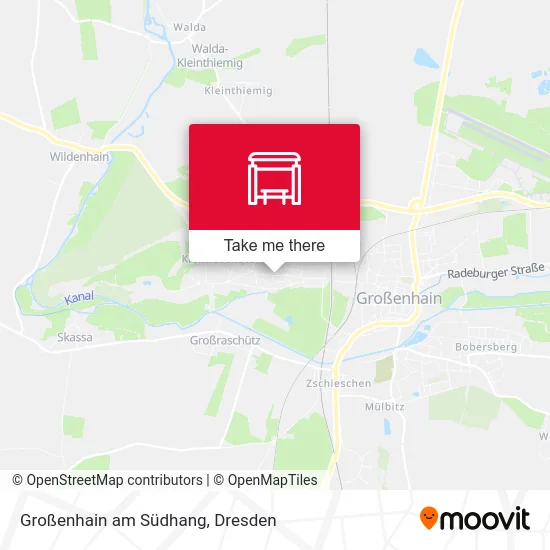 Карта Großenhain am Südhang