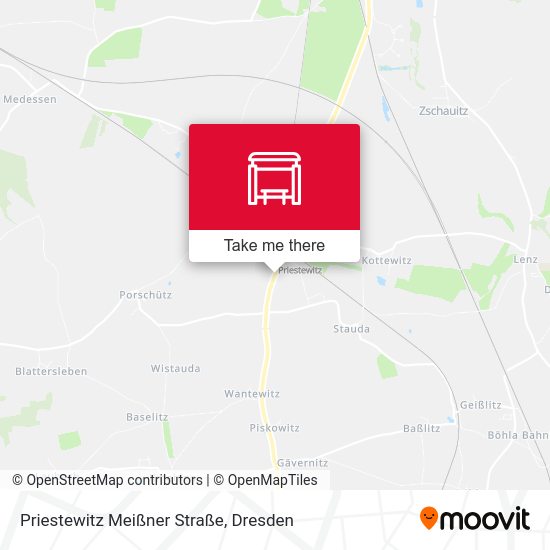 Карта Priestewitz Meißner Straße