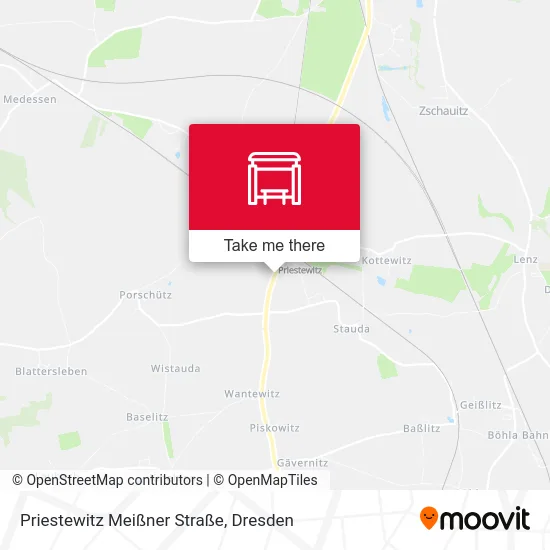Карта Priestewitz Meißner Straße