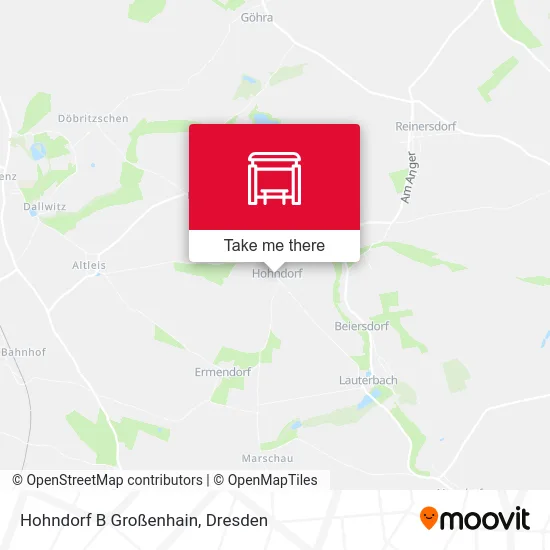 Карта Hohndorf B Großenhain