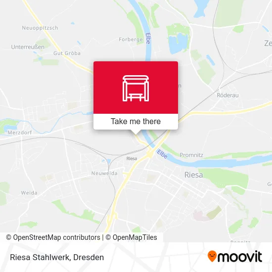 Riesa Stahlwerk map