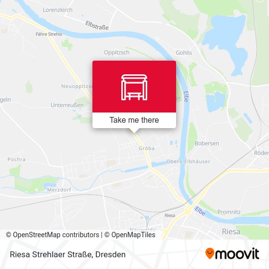 Карта Riesa Strehlaer Straße