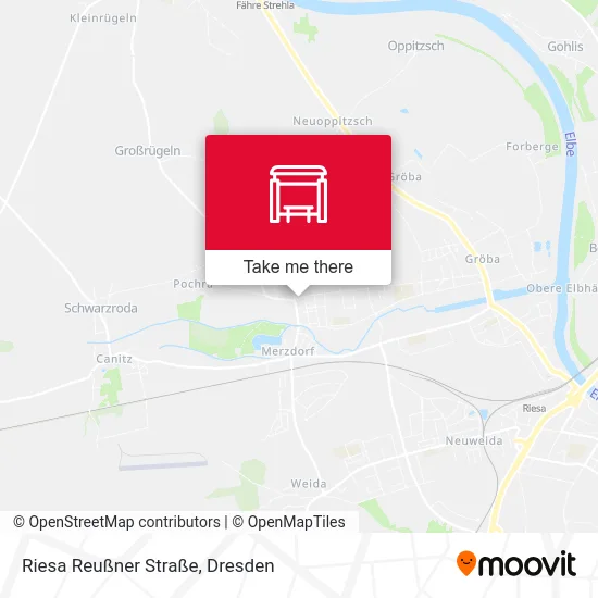Карта Riesa Reußner Straße