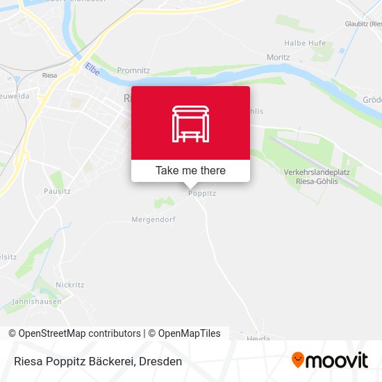 Карта Riesa Poppitz Bäckerei
