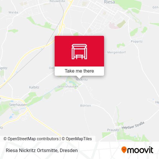 Карта Riesa Nickritz Ortsmitte