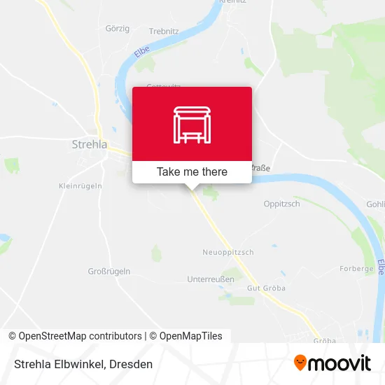 Карта Strehla Elbwinkel