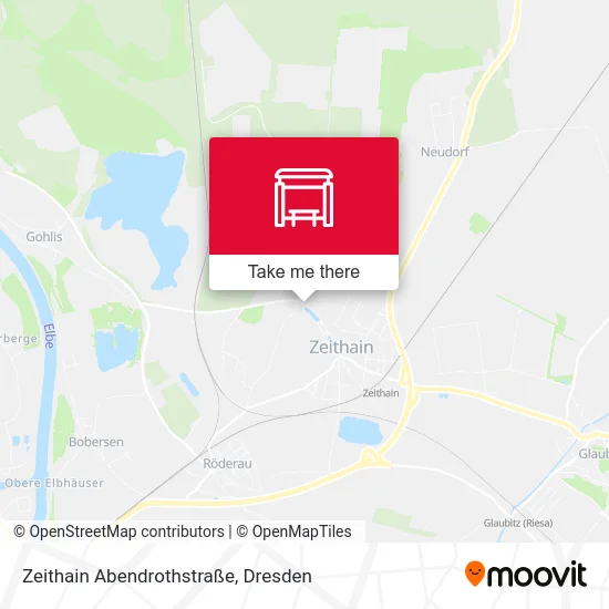 Карта Zeithain Abendrothstraße