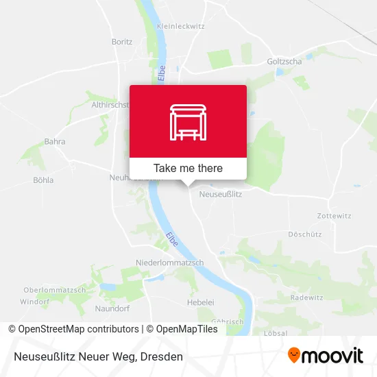 Карта Neuseußlitz Neuer Weg
