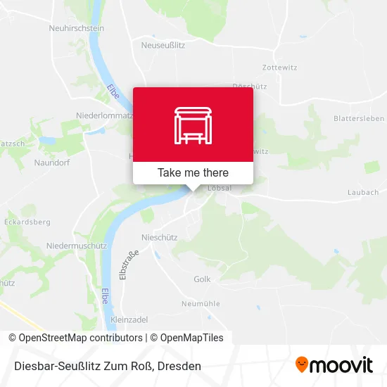 Карта Diesbar-Seußlitz Zum Roß