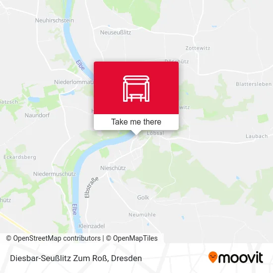 Карта Diesbar-Seußlitz Zum Roß