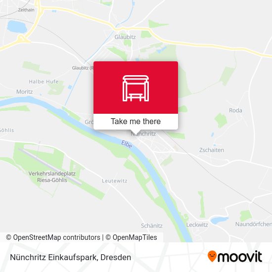 Карта Nünchritz Einkaufspark
