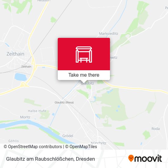 Карта Glaubitz am Raubschlößchen