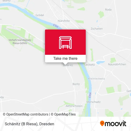 Карта Schänitz (B Riesa)