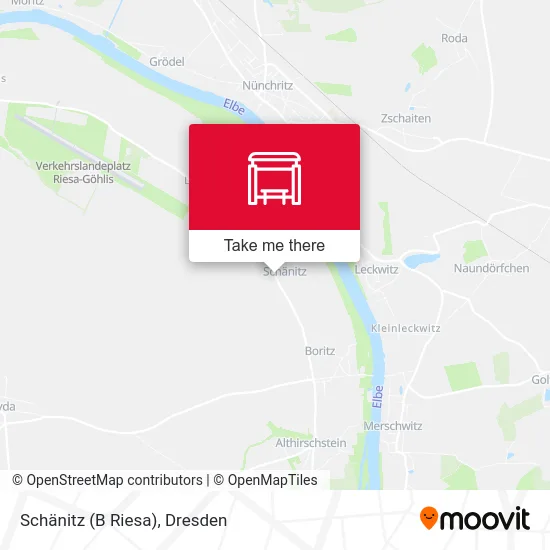 Карта Schänitz (B Riesa)