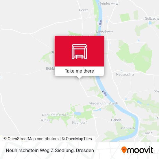 Карта Neuhirschstein Weg Z Siedlung