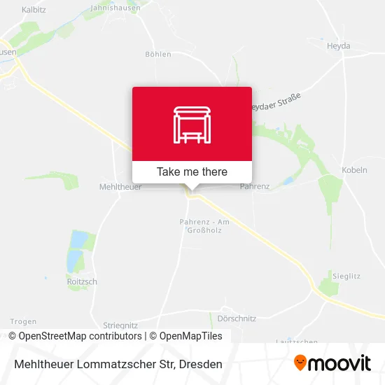 Карта Mehltheuer Lommatzscher Str