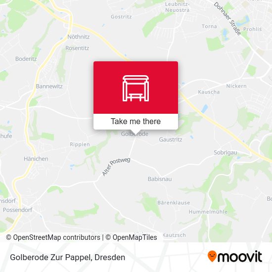 Карта Golberode Zur Pappel