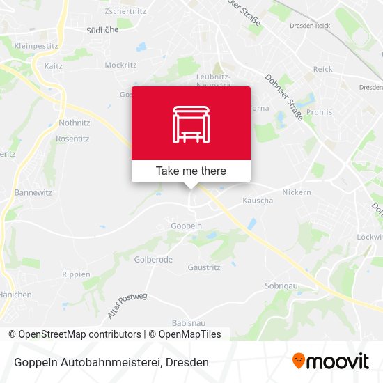 Карта Goppeln Autobahnmeisterei