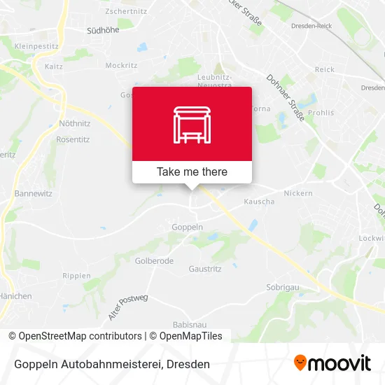 Карта Goppeln Autobahnmeisterei