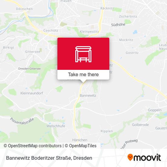 Карта Bannewitz Boderitzer Straße