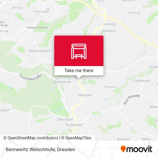 Карта Bannewitz Welschhufe