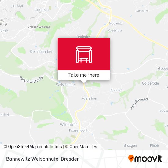 Карта Bannewitz Welschhufe