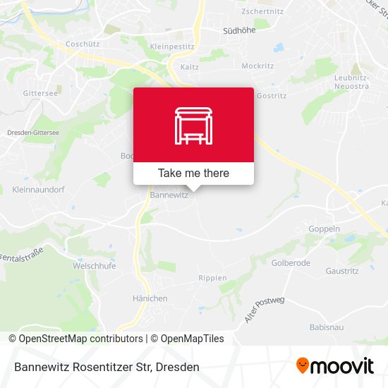Карта Bannewitz Rosentitzer Str