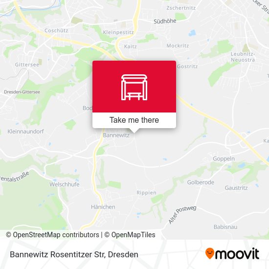 Карта Bannewitz Rosentitzer Str