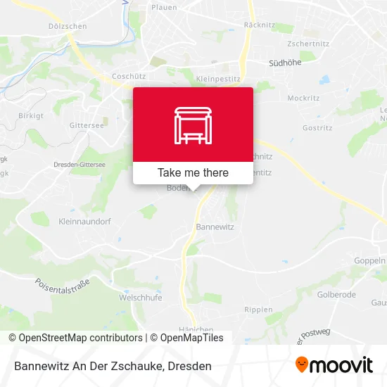 Карта Bannewitz An Der Zschauke