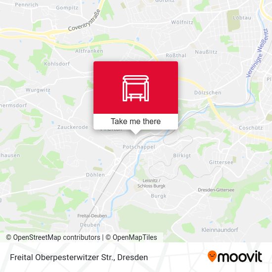 Карта Freital Oberpesterwitzer Str.