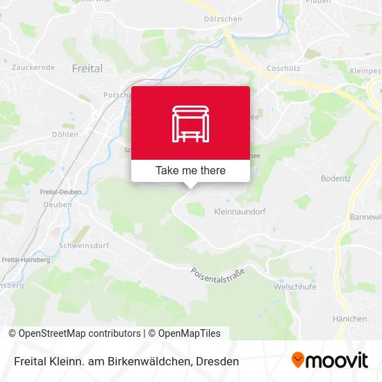 Карта Freital Kleinn. am Birkenwäldchen