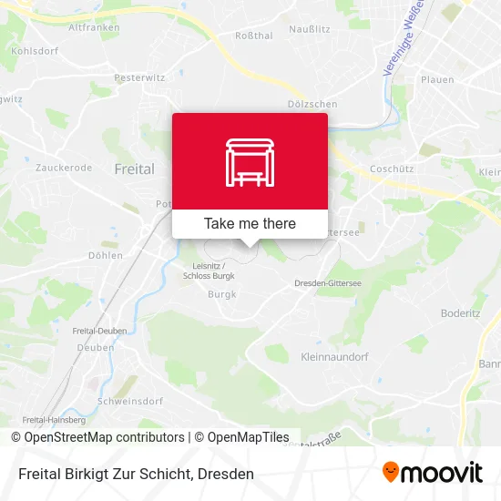 Карта Freital Birkigt Zur Schicht