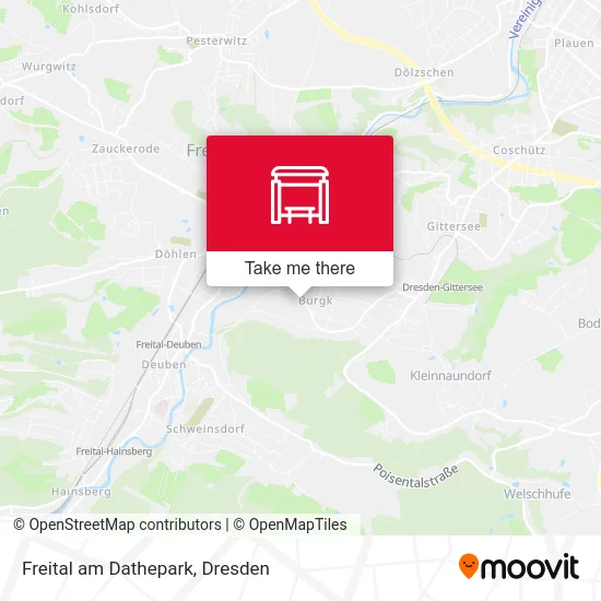 Карта Freital am Dathepark