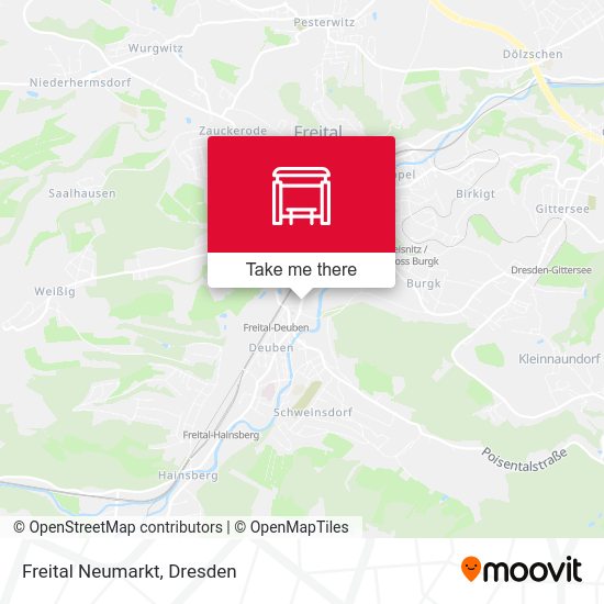 Карта Freital Neumarkt